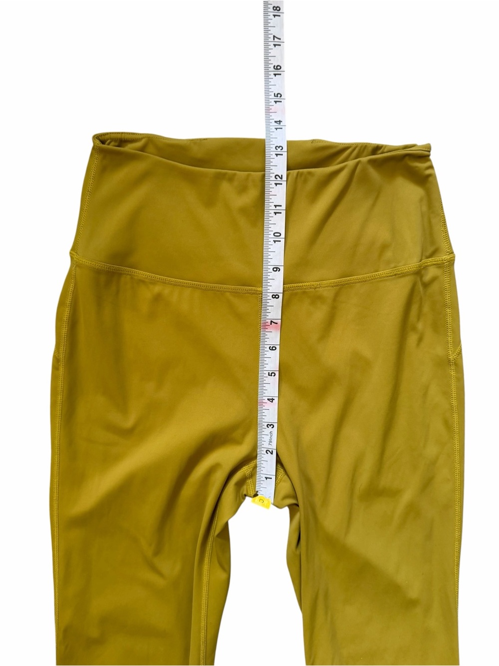 Lululemon Chartreuse Groove Super High-Rise Flare Pant Leggings size 8 - Picture 10 of 10